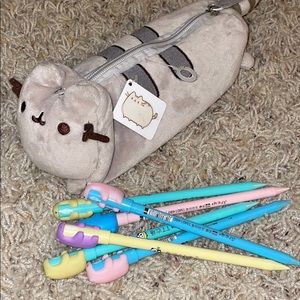 pusheen pencil pouch and mechanical pencils